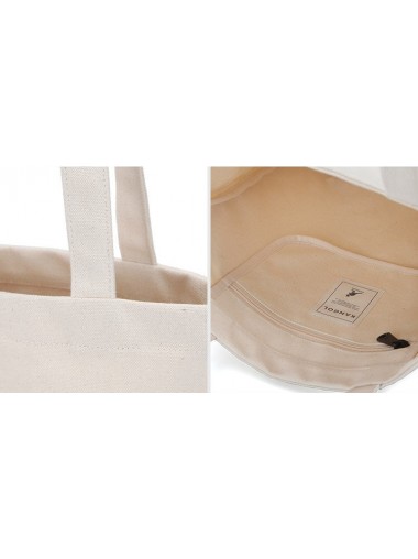  Kangol Flocking Simbol Canvas Eco Bag- Ivory 0041